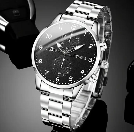 Relógio Masculino Nocturne Steel – Charme Clássico com Pegada Moderna
